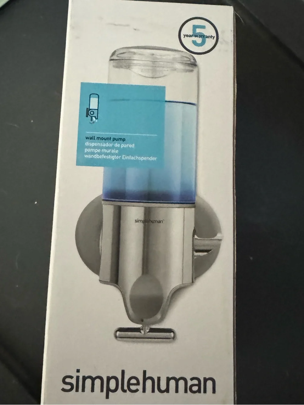 Single Wall Mount Pump Shower Soap Dispenser